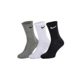 Nike Everday Lightweight Crew Beyaz - Siyah - Gri Unisex Çorap