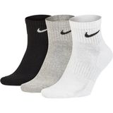 Nike Everyday Cotton Cushioned Erkek Beyaz Siyah Gri 3lü Çorap - Siyah - Beyaz - Gri - 38 - 42