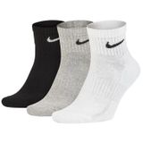 Nike Everyday Cotton Cushioned Erkek Beyaz Siyah Gri 3Lü Çorap