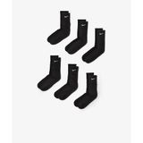 Nike Everyday Cushioned Training Crew Socks 6'lı Paket Unisex Siyah Çorap - SX7666-010