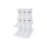 Nike Everyday SX7666-100 Soket Çorap 6'lı Beyaz Pamuklu Baskılı Konforlu Tasarım
