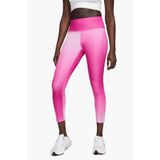 Nike Fast Normal Belli 7/8 Renk Geçişli Cepli Kadın Koşu Tayt Pembe