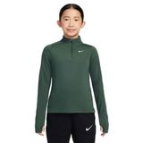 Nike FD2853-323 Dri-FIT Uzun Kollu Çeyrek Fermuarlı Kız Çocuk Üstü - Yeşil
