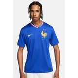 Nike Fff Dri-Fit 2024-2025 Home Stadium Mach Jersey Fransa Iç Saha Futbol Forması Mavi - Lacivert