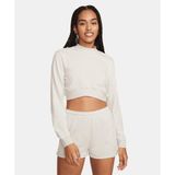 Nike FN2476-104 Sportswear Chill Terry Top Bej Kadın Sweatshirt