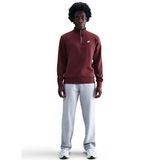 Nike FN3864-619 M NK CLUB BB HZ TOP Bordo Logo Baskılı Erkek Zip Ceket