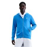 Nike FN3884-435 Club French Terry Full-Zip Mavi Günlük Stil Erkek Sweatshirt