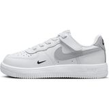 Nike Force 1 Low Easyon Af1 Leather Unisex Sneaker White Unisex Lastik Bağcıklı Hakiki Deri Günlük Çocuk Spor Ayakkabı Beyaz