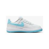 Nike Force 1 Low Easyon Kids White Leather Sneakers Çocuk Beyaz Deri Spor Ayakkabı FN0237-107 - Çok Renkli