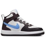 Nike Force 1 Mid Easyon AF1 Leather Unisex Sneaker White Unisex Lastik Bağcıklı Hakiki Deri Bilekli Günlük Spor Ayakkabı Beyaz