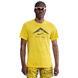 Nike FQ3914-718 Dri-Fit Trail Sarı Koşu Erkek T-shirt