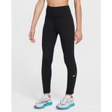 Nike FZ5605-010 One Dri-FIT Yüksek Belli Genç Çocuk (Kız) Taytı - Siyah