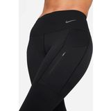 Nike Go Firm Support Mid Rise Cropped Training Kadın Crop Tayt Siyah