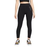 Nike Graphic High Rise Leggings Yüksek Belli Kalın Tayt Siyah
