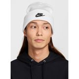 Nike HF0186-100 U NK PEAK BEANIE TC FUT Beyaz Logo Baskılı Unisex Bere
