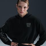 Nike HJ0925-010 Club Fleece OS GX Crop Hoodie Kadın Sweatshirt