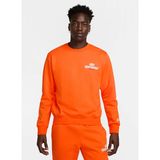 Nike HJ2173-819 NK CLUB BB CREW NSW GF Turuncu Yuvarlak Yaka Erkek Sweatshirt