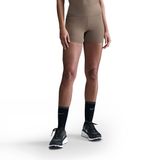 Nike HJ2258-233 Kahverengi Dri-Fit Swift 4in Kadın Koşu Tayt