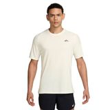 Nike HJ3580-133 Bej Dri-Fit ADV Solar Chase Erkek Koşu T-Shirt