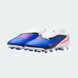 Nike HJ4564-446 Phantom 6 Low Acad Fg/mg Krampon Beyaz-Mavi - Beyaz - Mavi