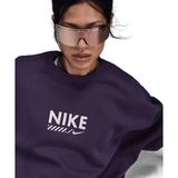 Nike HM4318-573 Mor Sportswear Oversized Fleece Crew-Neck Kadın Sweatshirt
