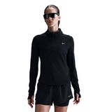 Nike HQ0499-010 Siyah Swift Dri-Fit Uv Half-Zip Kadın Koşu T-Shirt