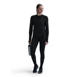 Nike HQ0503-010 W NK SWIFT DF UV LS CRW Siyah Yuvarlak Regular Fit Düz Kadın T-Shirt