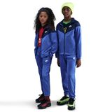 Nike HQ9315-411 Mavi Sportswear Dri-Fit Poly Knit Full-Zip Günlük Stil Çocuk Eşofman Takım