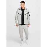 Nike HV0949-063 M Nk Tch Flc Fz Wr Hoodı Gri Kapüşon Yaka Normal Kalıp Erkek Zip Ceket - XL