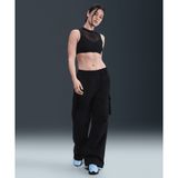 Nike HV1966-010 Sportswear Mid-Rise Oversized Woven Cargo Pants Siyah Kadın Pantolon