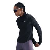 Nike HV2996-010 Siyah Tempo Dri-Fit Flash Half-Zip Kadın Koşu T-Shirt