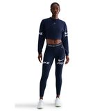 Nike HV3591-410 Mavi Pro Dri-Fit Fleece Crew Tt Grx Kadın Antrenman Sweatshirt