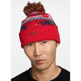 Nike HV7024-633 U NK PEAK BEANIE SC HOL2 Kırmızı Desenli Unisex Bere