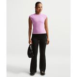 Nike IF0240-010 Siyah Sportswear Chill Knit Mid-Rise Tight Ribbed Pants Kadın Eşofman Altı