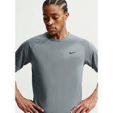 Nike IF2136-084 M NK DF FLEX SS TOP Gri Bisiklet Yaka Düz Erkek T-Shirt