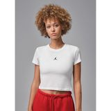 Nike II9928-100 W J ESS SS TMID TEE Beyaz Yuvarlak Yaka Düz Kadın T-Shirt