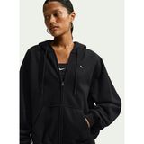Nike IM8084-001 W NK STDO FLC MW OS FZ H Siyah Kadın Zip Ceket