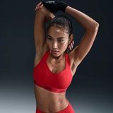 Nike Indy High-Support Padded Adjustable Training Kadın Bra - Kırmızı