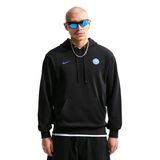 Nike Inter Milan Club Hoodie Pullover French Terry Erkek Siyah Futbol Sweatshirt II3423-010