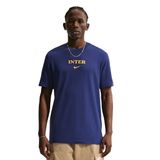 Nike Inter Milan Wordmark Erkek Mavi Futbol T-Shirt IM1663-492