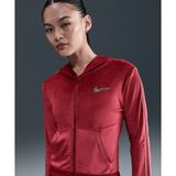 Nike IQ0678-613 Kırmızı Sportswear Full-Zip Long-Sleeve Hooded Top Kadın Sweatshirt