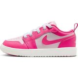 Nike Jordan 1 Low Alt Leather Sneakers Hakiki Deri Bantlı Cırtlı Kız Çocuk Spor Ayakkabı Pembe