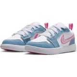 Nike Jordan 1 Low Alt Ps Kız Çocuk Lastik Bağcıklı Cırtlı Deri Ayakkabı -HQ2003-400 - beyaz - denim