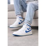 Nike Jordan 1 Mid Mavi Se Spor Günlük Sneaker Ayakkabısı - Beyaz