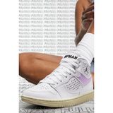 Nike Jordan Access Gs Leather Unisex Sneaker White Hakiki Deri Bilekli Jordan Spor Ayakkabı - Beyaz