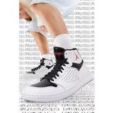 Nike Jordan Access Jumpman Leather Sneaker Hakiki Deri Bilekli Beyaz Siyah Spor Ayakkabı
