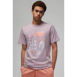 Nike Jordan Brand Graphic Tee Grafik Baskılı Erkek Tişört Mor