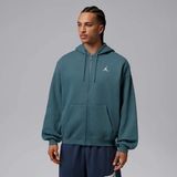 Nike Jordan Brooklyn Fleece Fermuarlı Kapüşonlu Erkek Polar Sweatshirt - Turkuaz