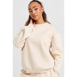Nike Jordan Brooklyn Fleece Loose Fit Sweatshirt Kadın Bol Kesim Sweatshirt Bej