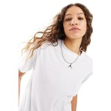 Nike Jordan Diamond Jumpan Women’s Loose Fit Top T-Shirt Kadın Bol Kalıp File Detaylı Tişört Beyaz